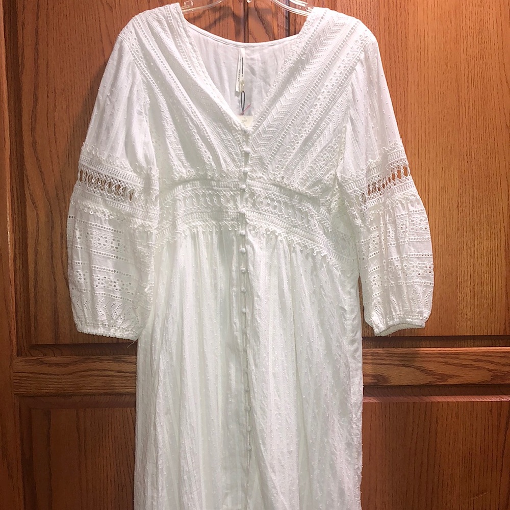White Anthropologie Dress